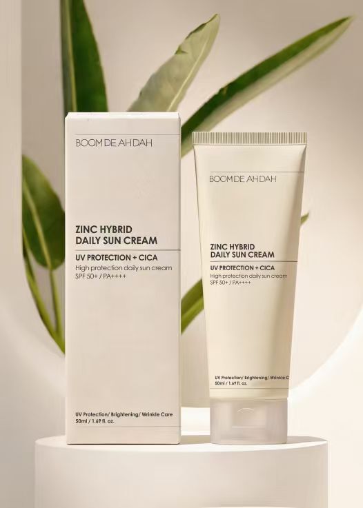 (7283) BOOM DE AH DAH ZINC HYBRID DAILY SUN CREAM  50ML【買一送一】