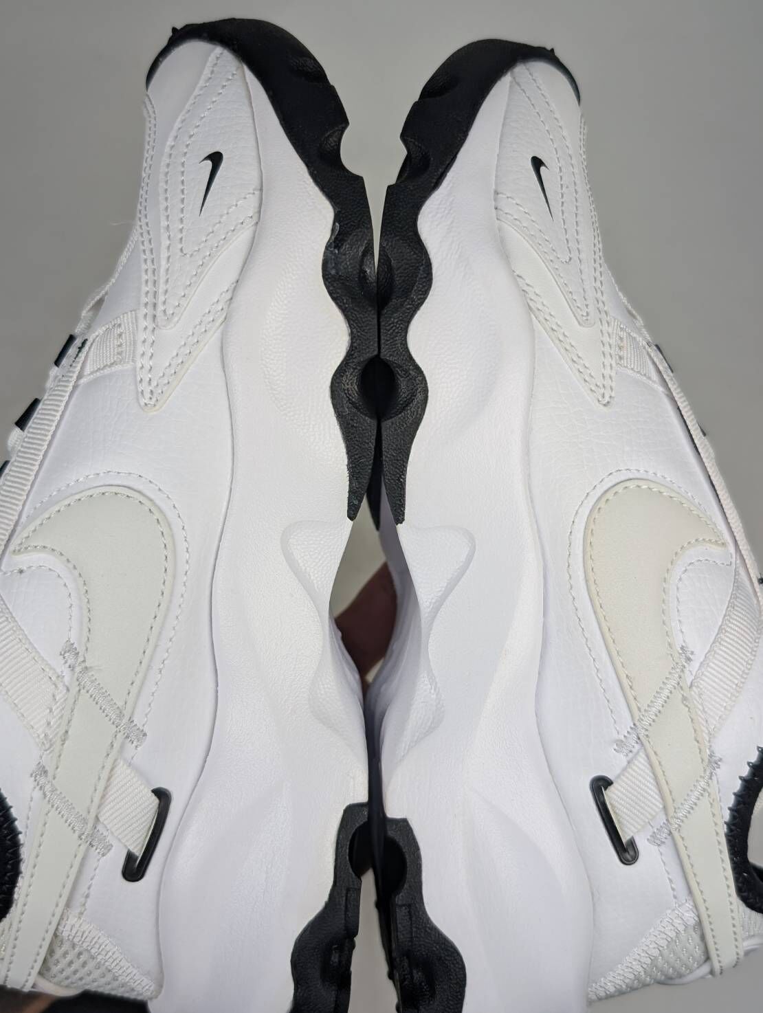 微瑕疵-左腳鞋面泛黃 DR7851-100/6 Nike TC 7900 熊貓 黑白 休閒鞋 厚底 增高 女款