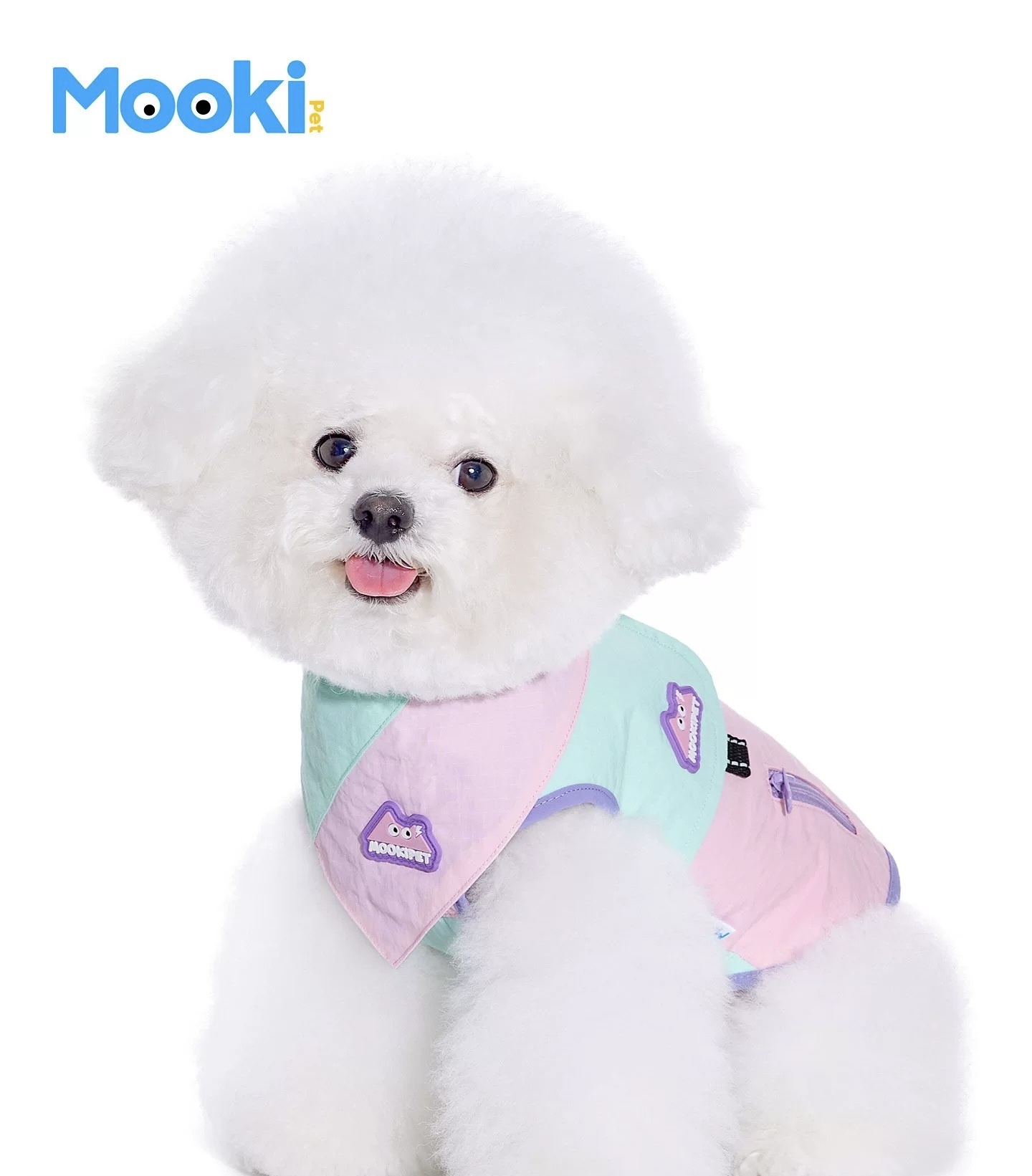 MOOKIPET未来几何撞色胸背衣