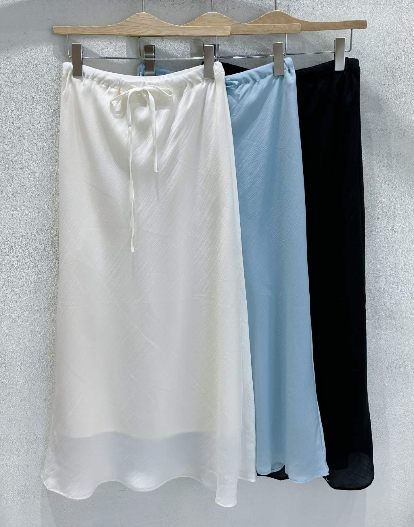 SU6121 氣質蝴蝶綁帶醋酸半身裙