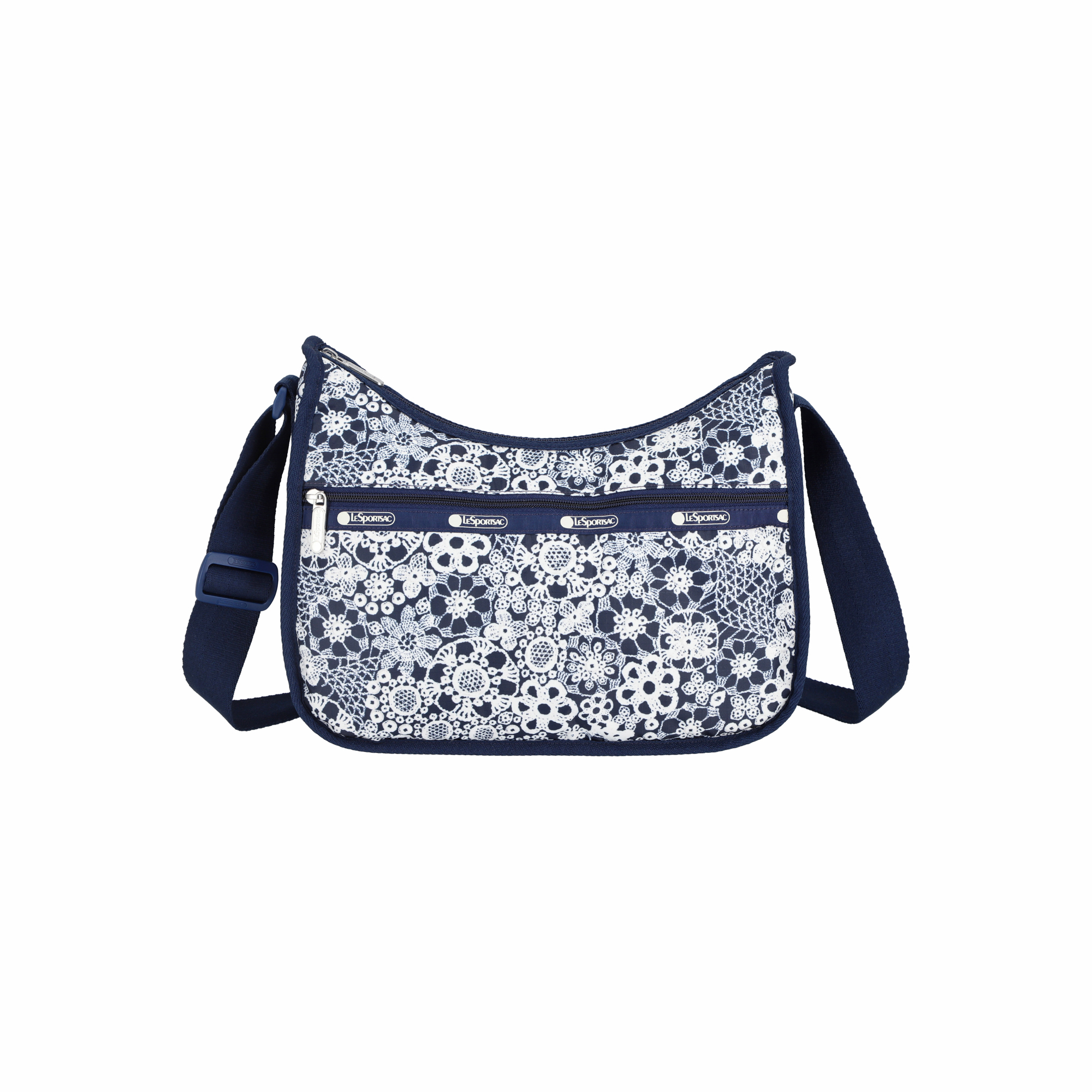 CLASSIC HOBO 經典斜揹袋 (FLORAL LACE NAVY)