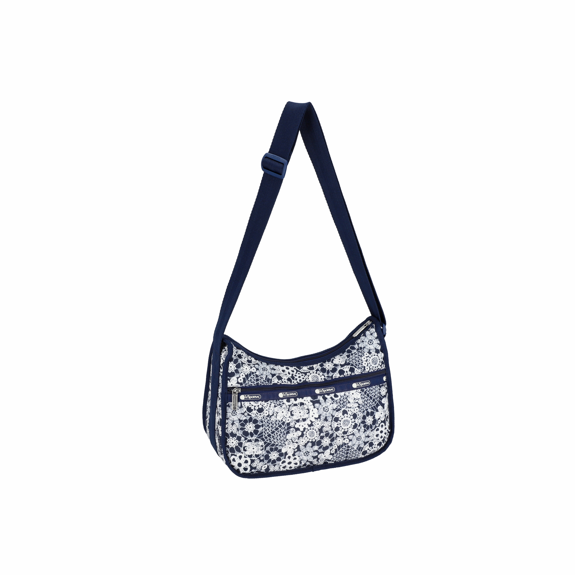 CLASSIC HOBO 經典斜揹袋 (FLORAL LACE NAVY)