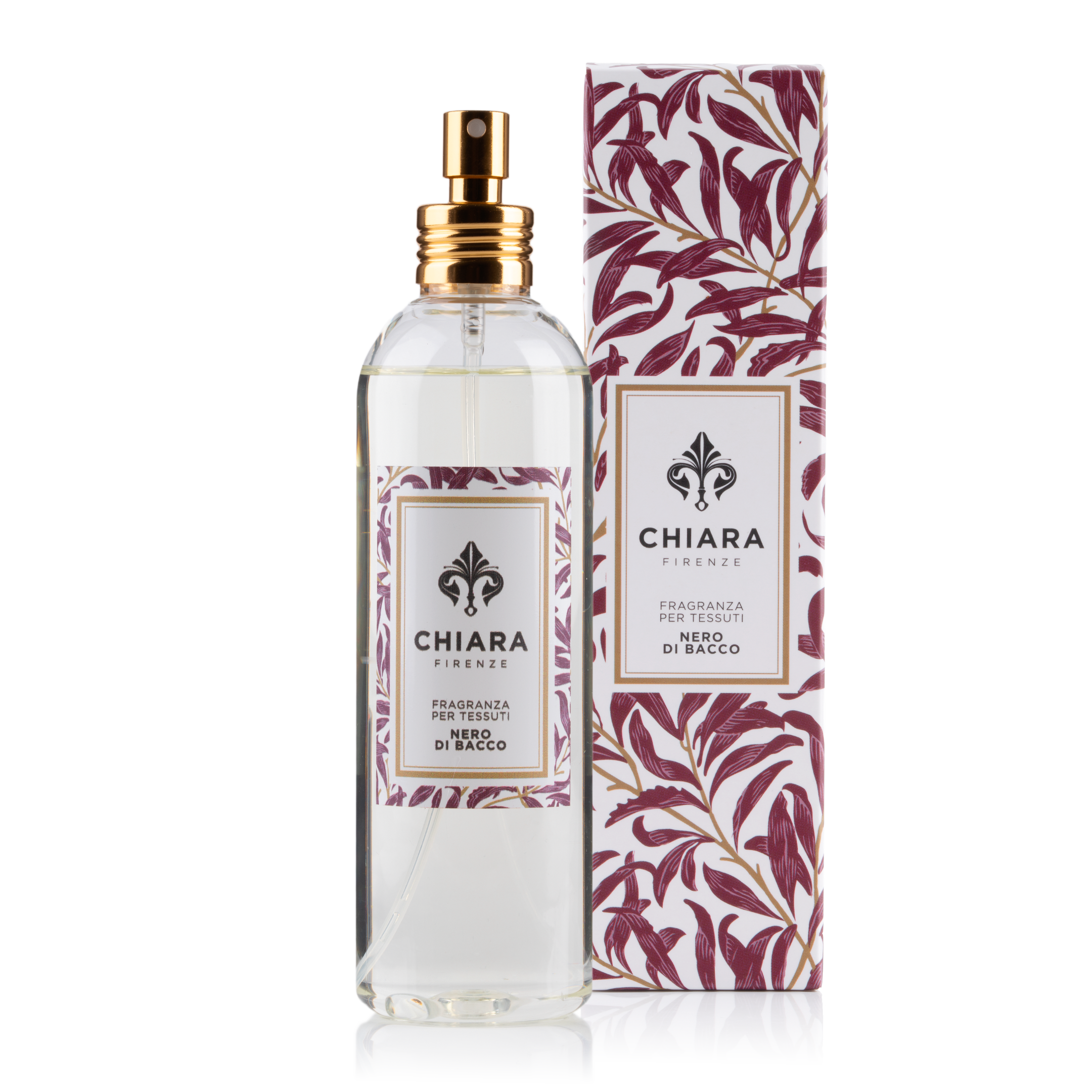 1CF0430-206 [CHIARA FIRENZE] Nero Di Bacco 250ml 織物香水噴霧瓶 紅葡萄酒 #NERO250TESSUTO (EU)