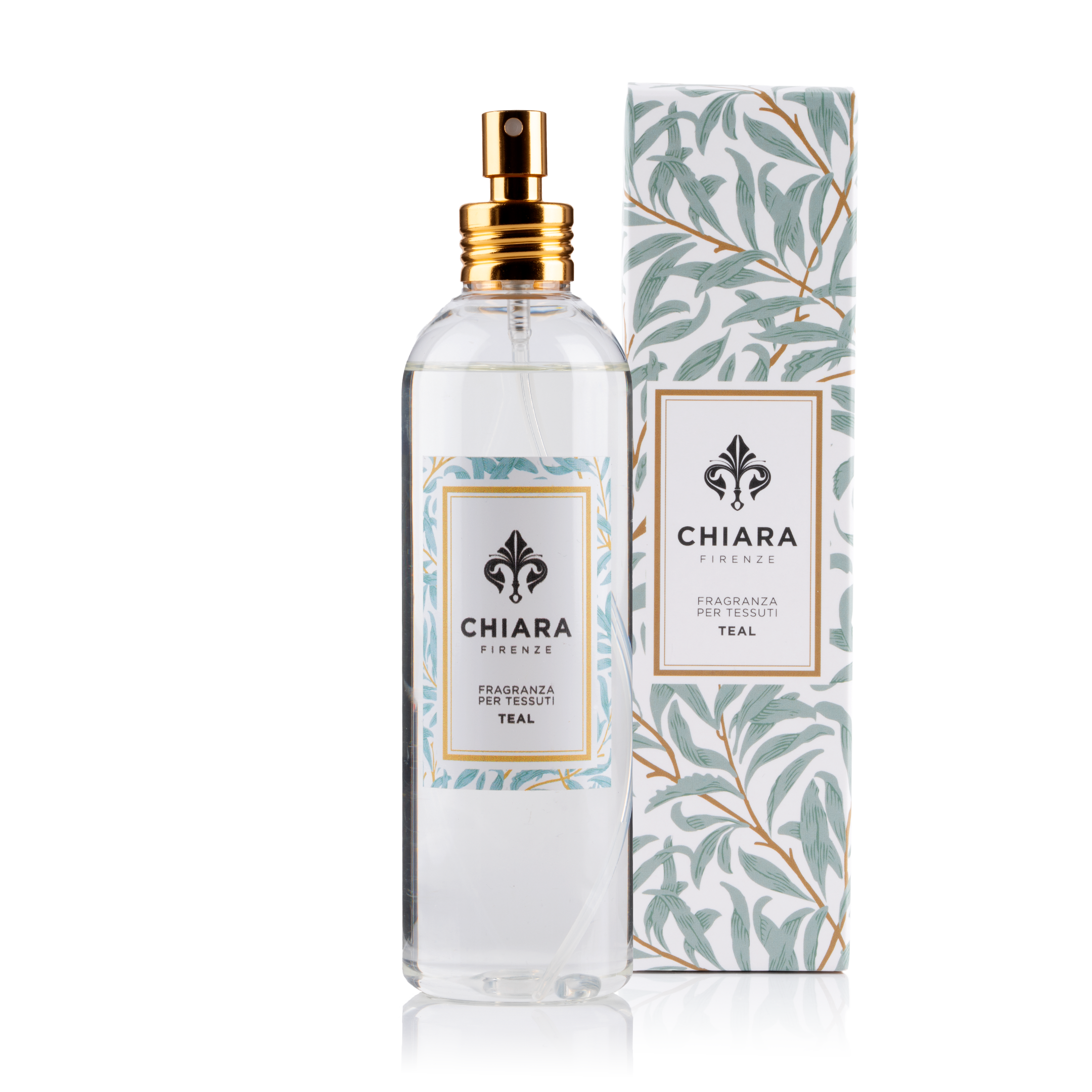 1CF0430-208 [CHIARA FIRENZE] 藍綠色織品香氛噴霧瓶 250ml #TEAL250TESSUTO (EU)