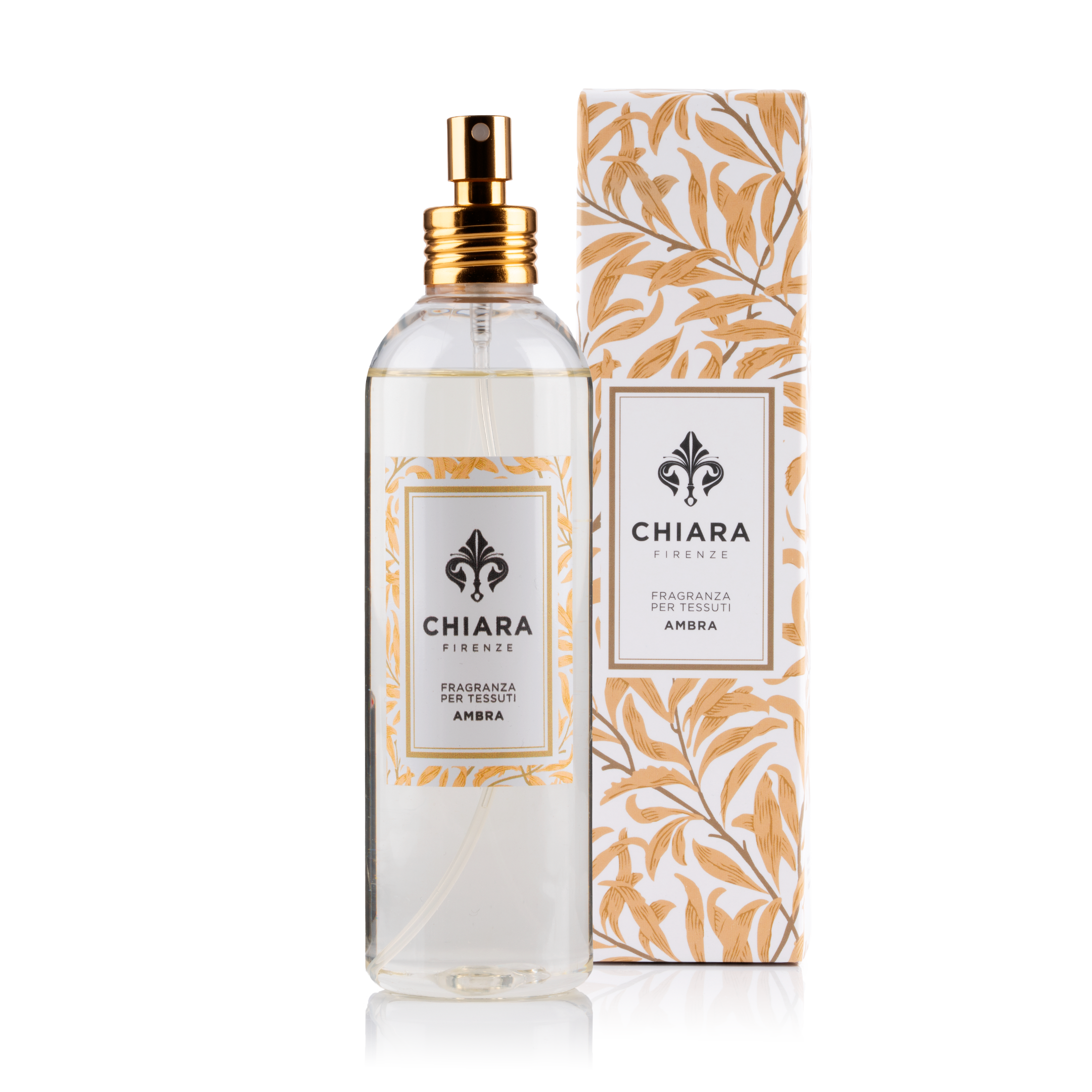1CF0430-197 [CHIARA FIRENZE] 250毫升琥珀色織物香氛噴霧瓶 #AMBR250TESSUTO (EU)