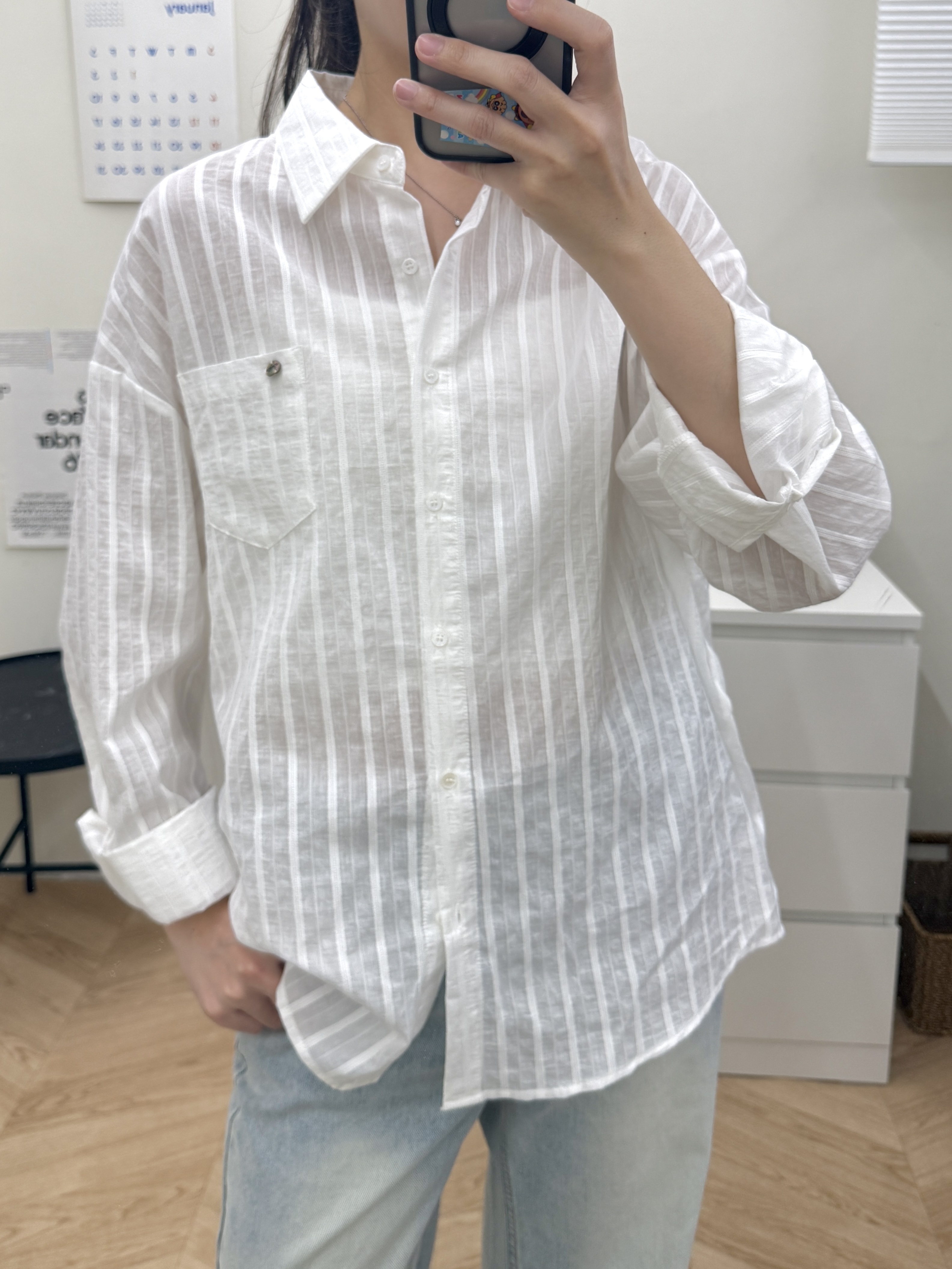天絲緹花襯衫