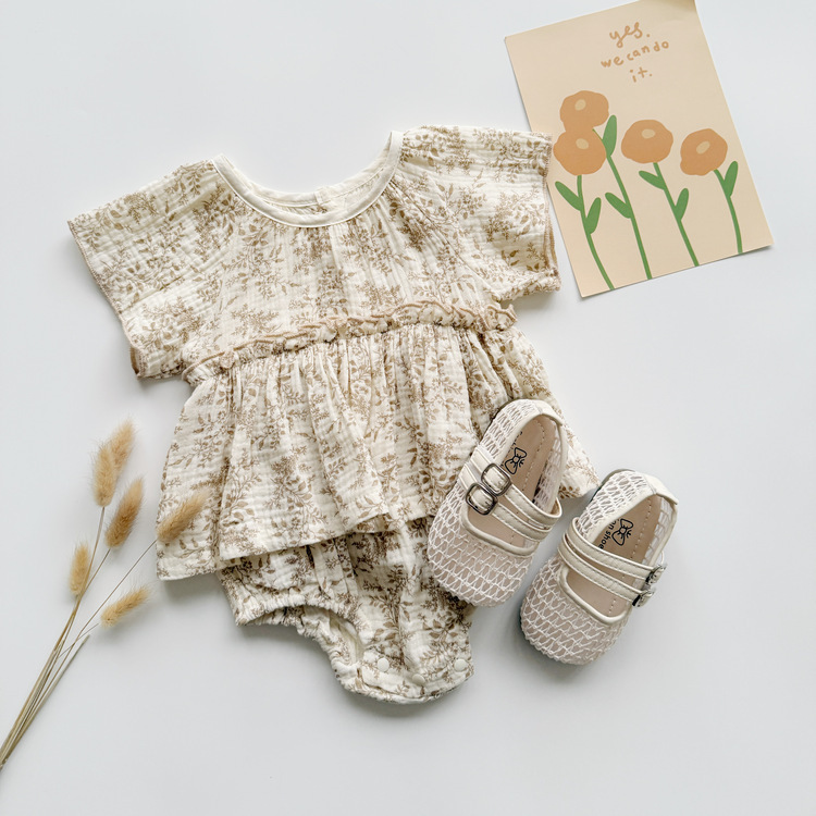 浪漫碎花包屁洋裝