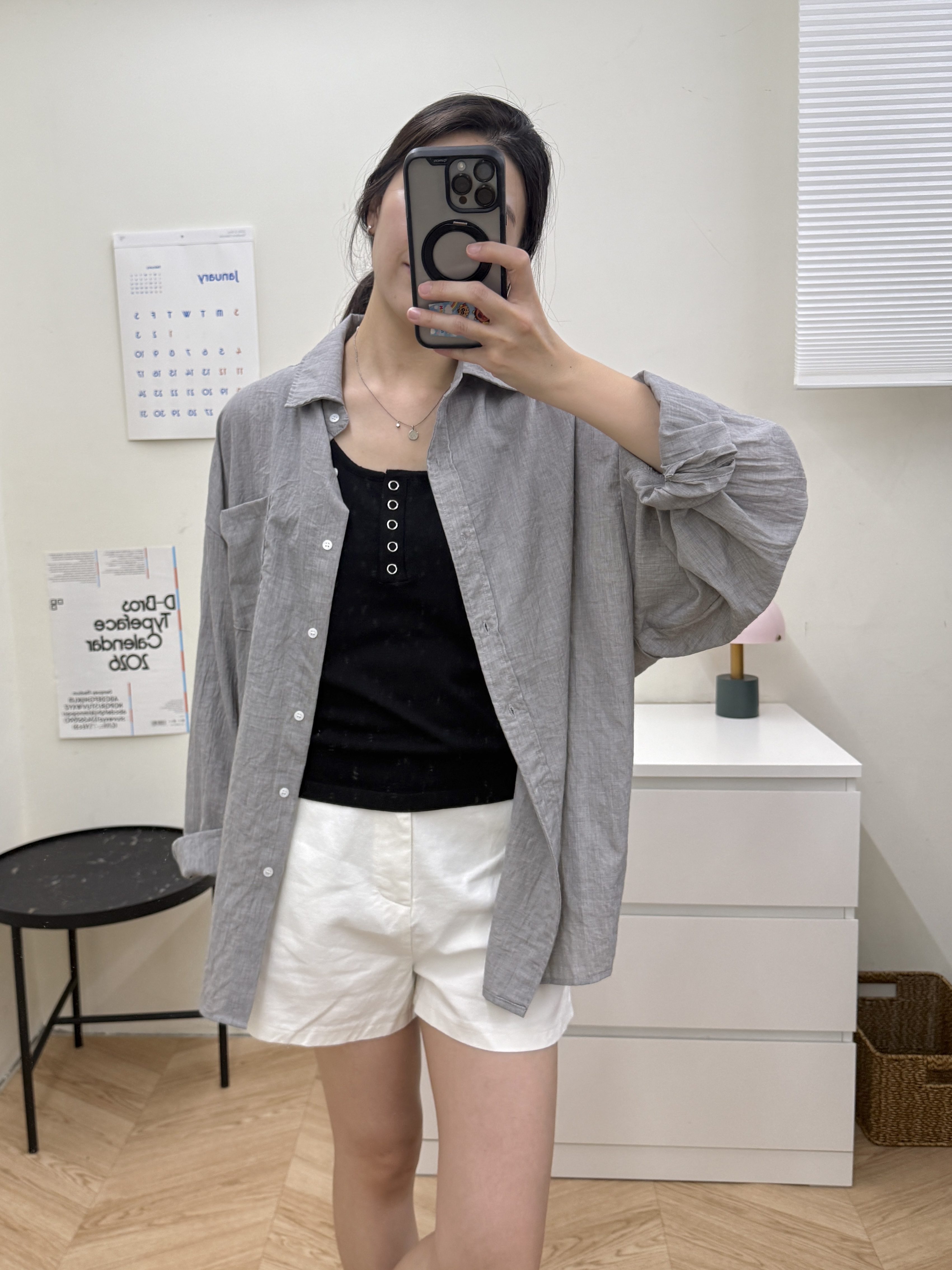 絲棉百搭襯衫*3色