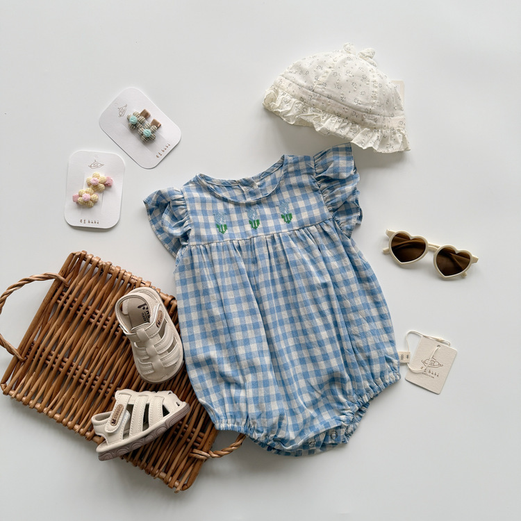 小飛袖可愛包屁衣