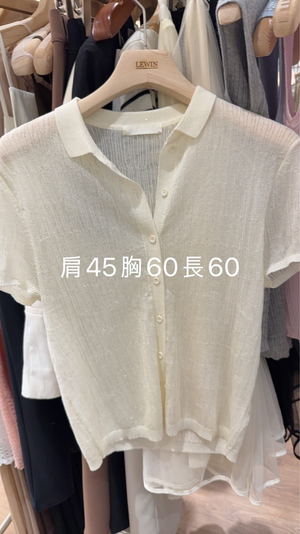 LW6115 透薄短袖小外套