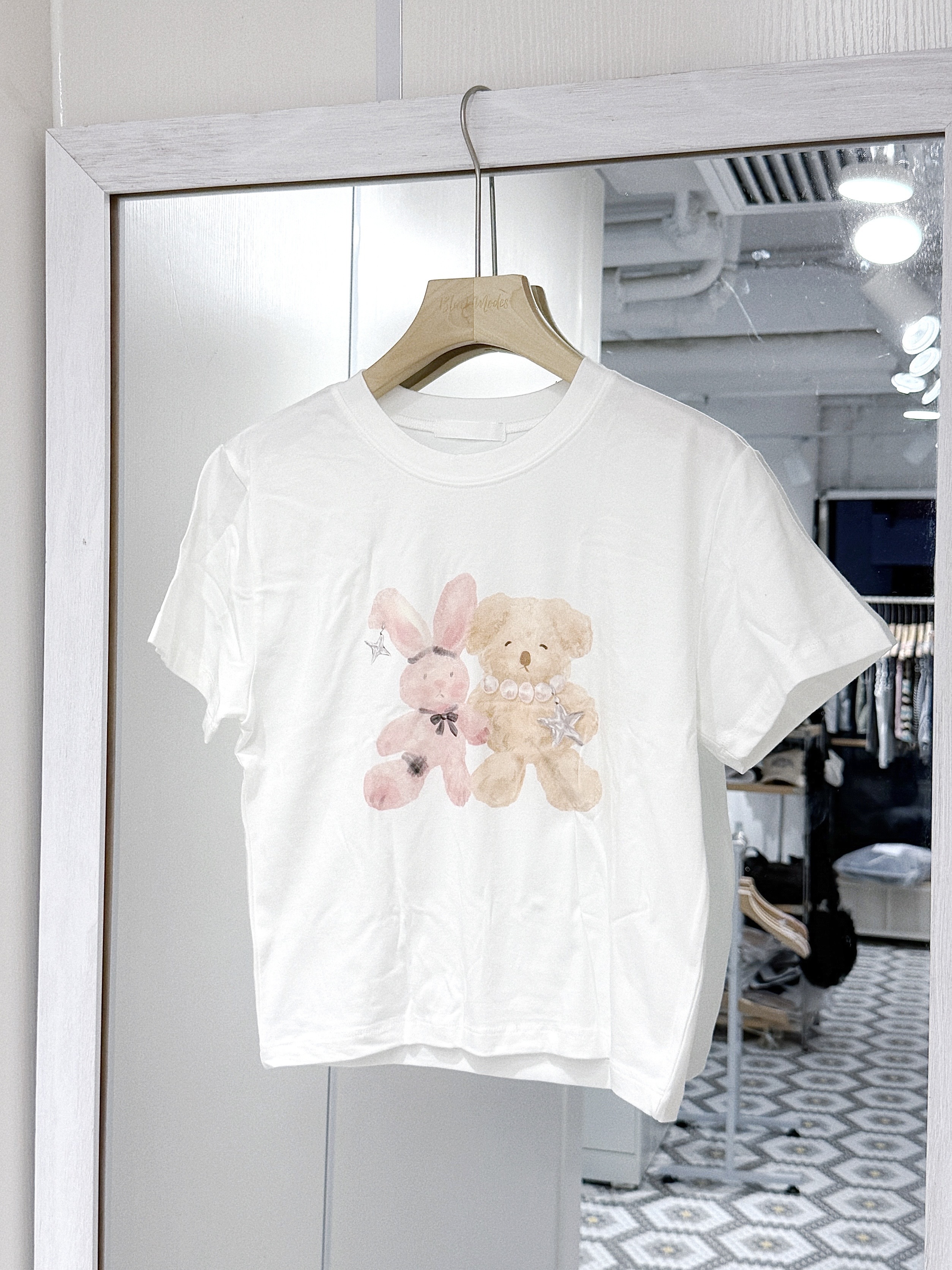 T1448｜QQ 毛絨兔兔熊仔公仔 TEE ₊ ⊹₍ᐢᐢ₎ ᰔᩚ