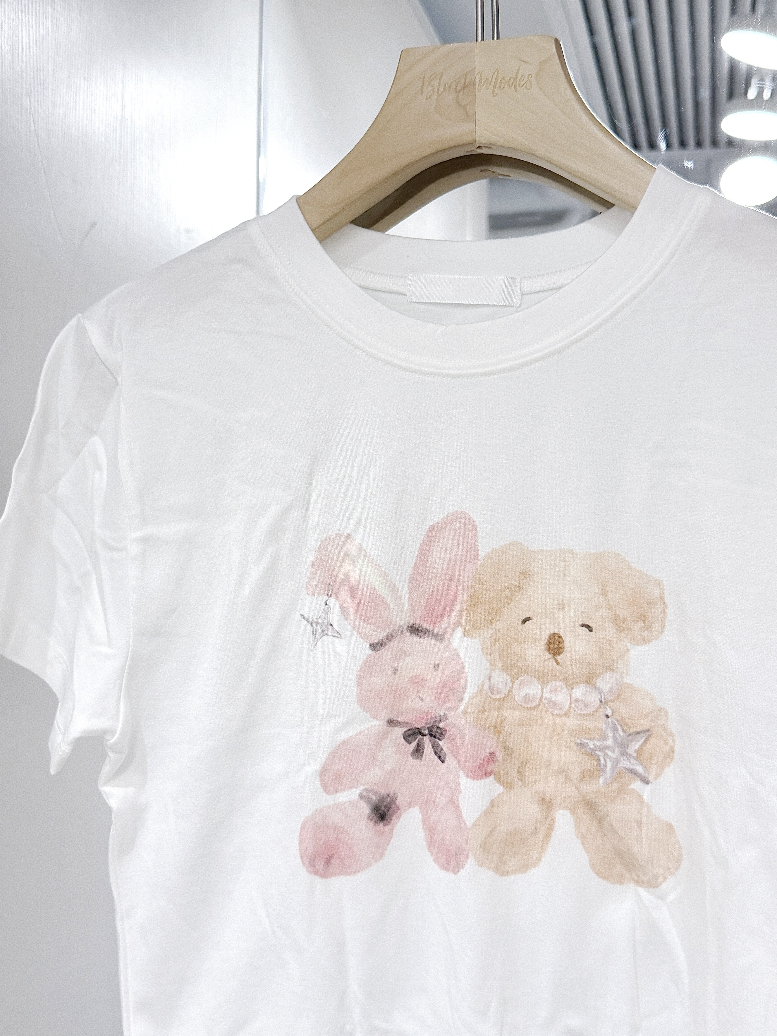 T1448｜QQ 毛絨兔兔熊仔公仔 TEE ₊ ⊹₍ᐢᐢ₎ ᰔᩚ