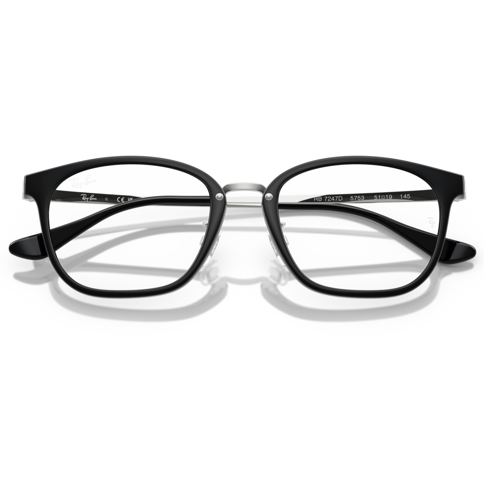 【RayBan】RB7247D 5753-51mm 方框光學眼鏡♣