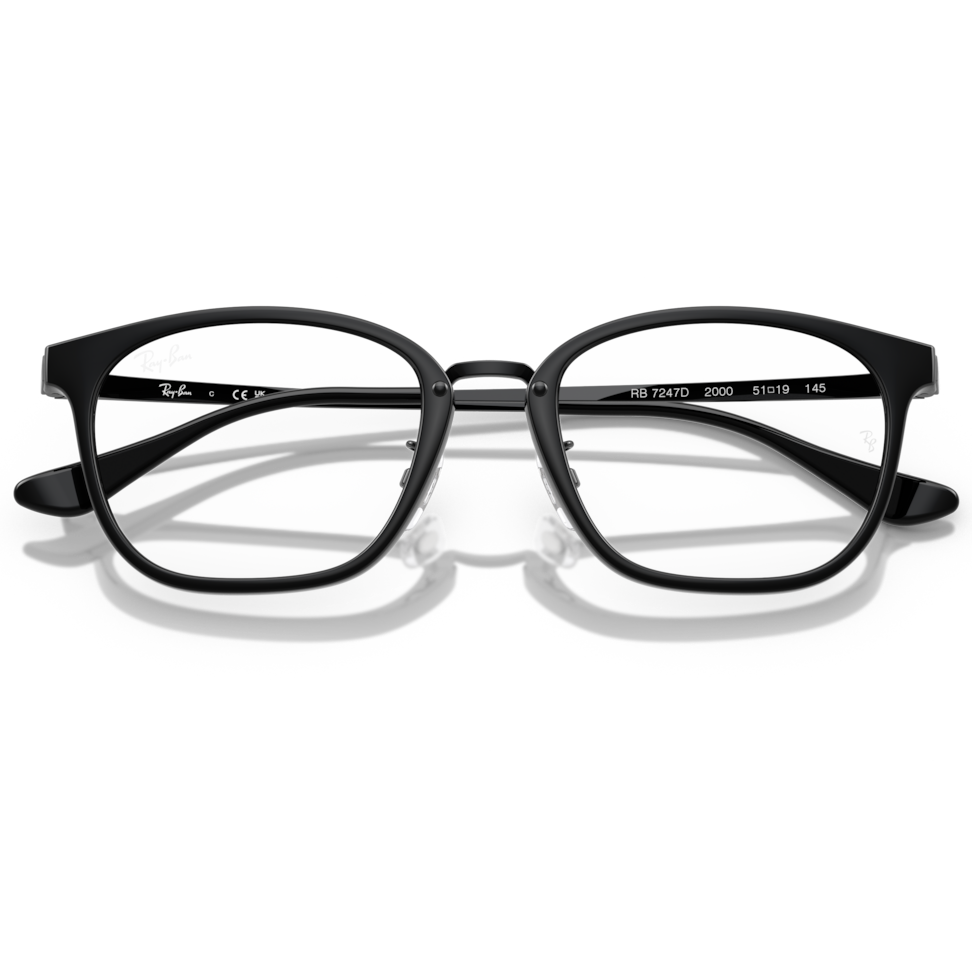 【RayBan】RB7247D 2000-51mm 方框光學眼鏡♣
