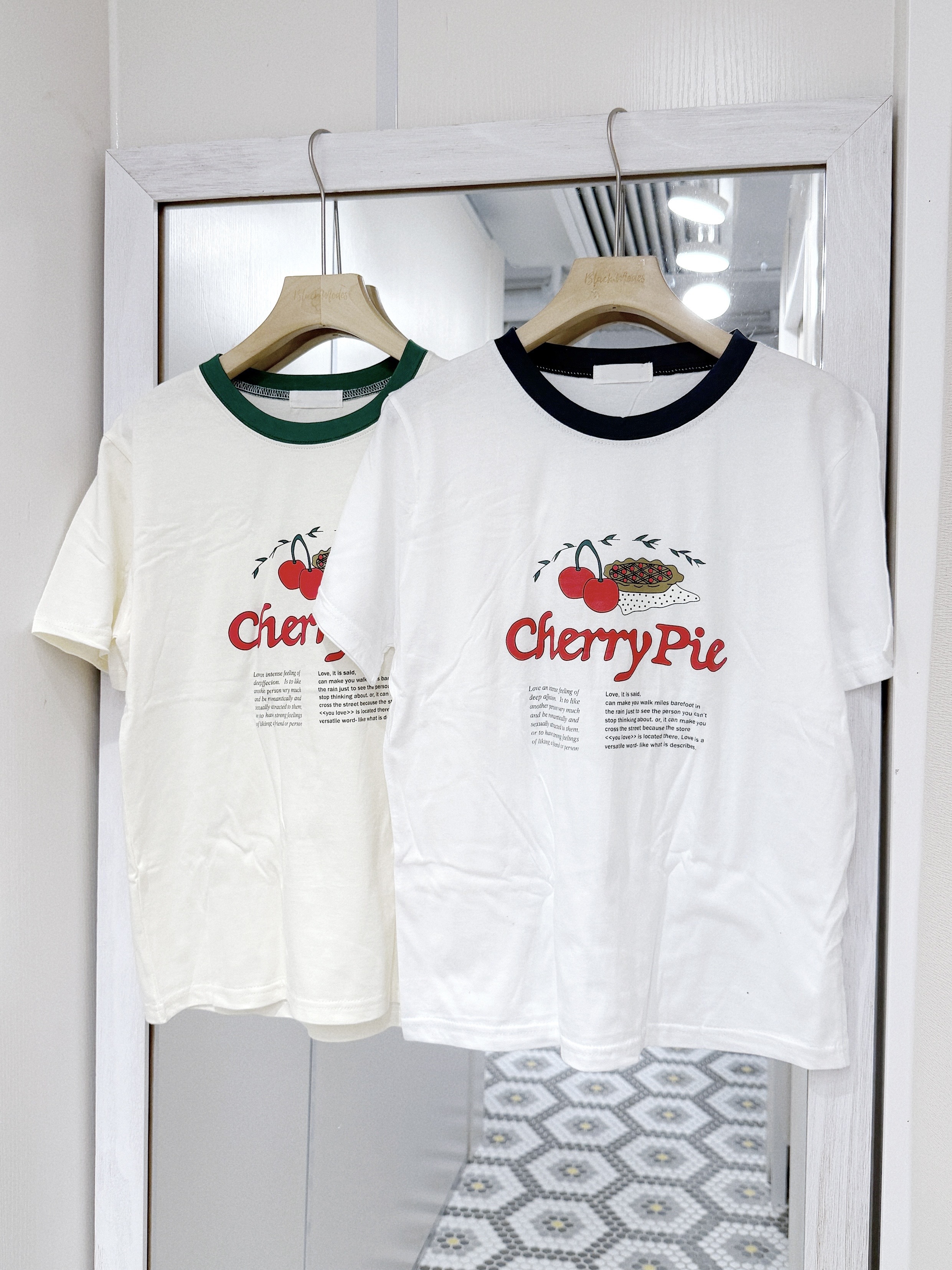 T1447｜可愛CherryPie車厘子批 TEE‧₊ᵎᵎ🍒⋅°✮