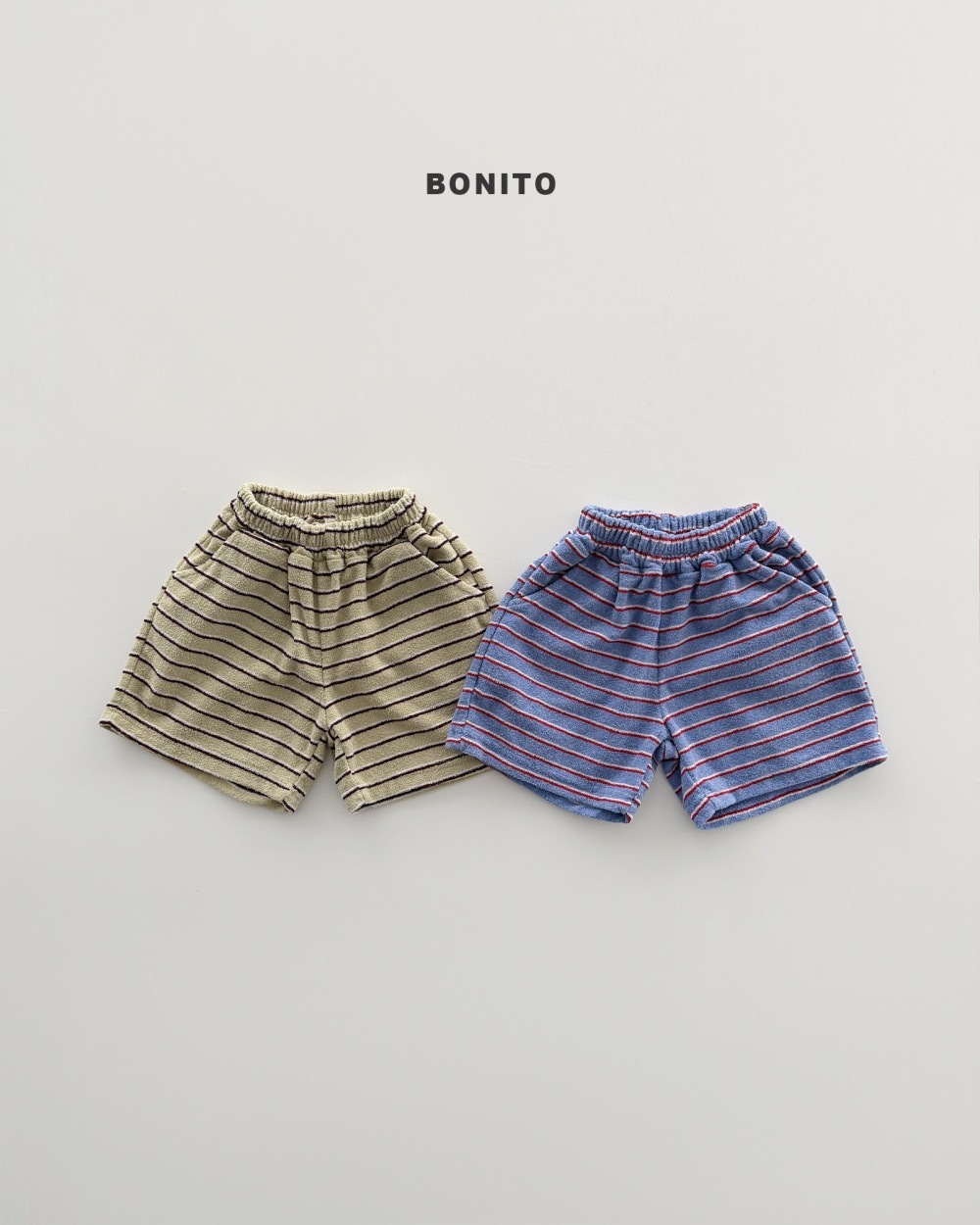 Bonito 條紋毛圈短褲 / 2色