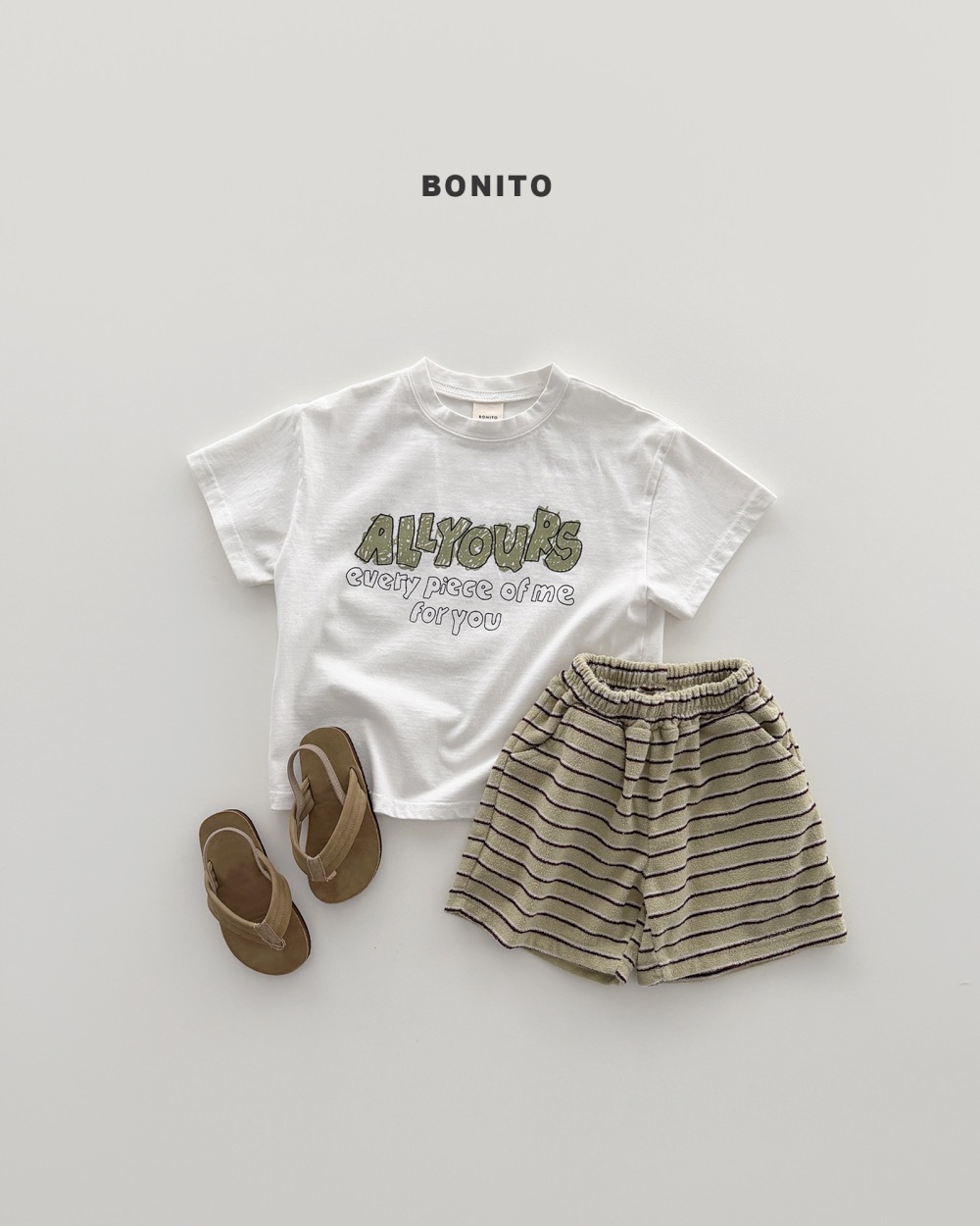 Bonito 條紋毛圈短褲 / 2色
