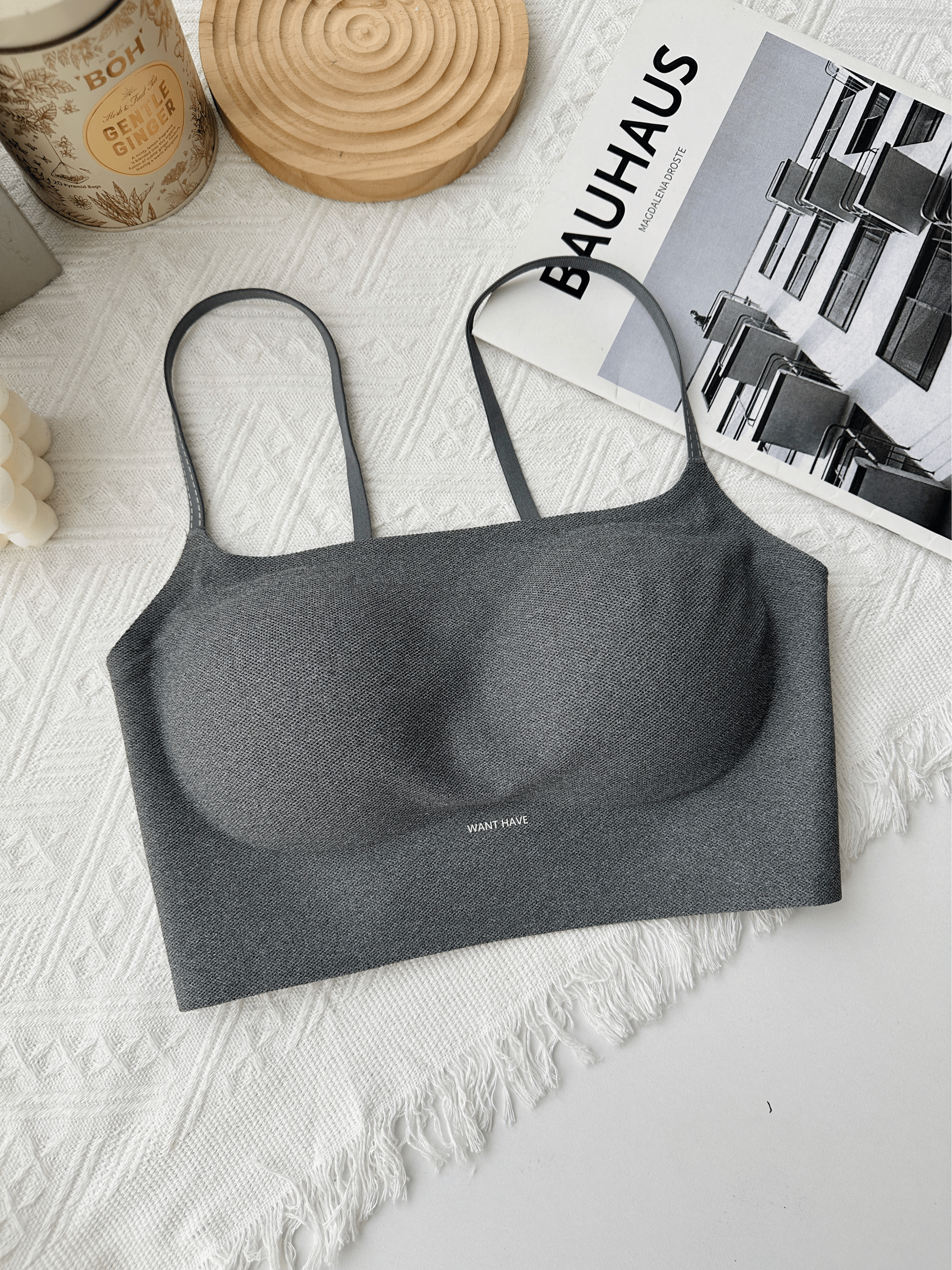 Liora Soft Motion Sporty Bra in Grey- BR26GRY