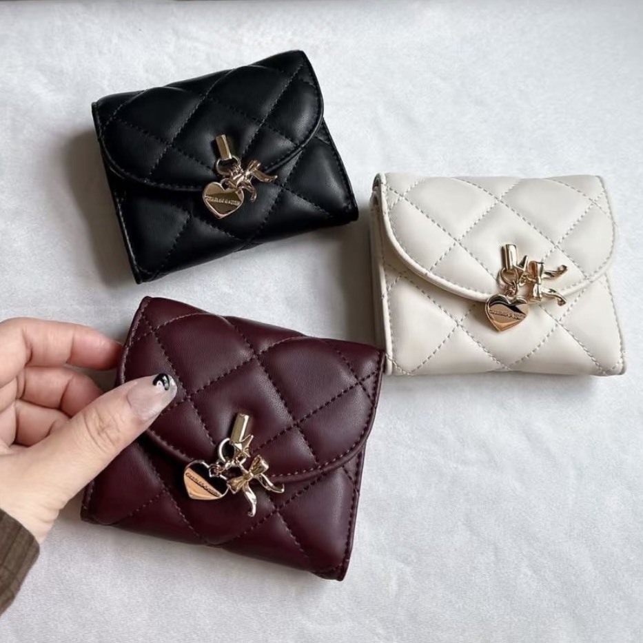 （預購）Charles & Keith 小CK Arrietty 金屬造型釦短夾 錢包