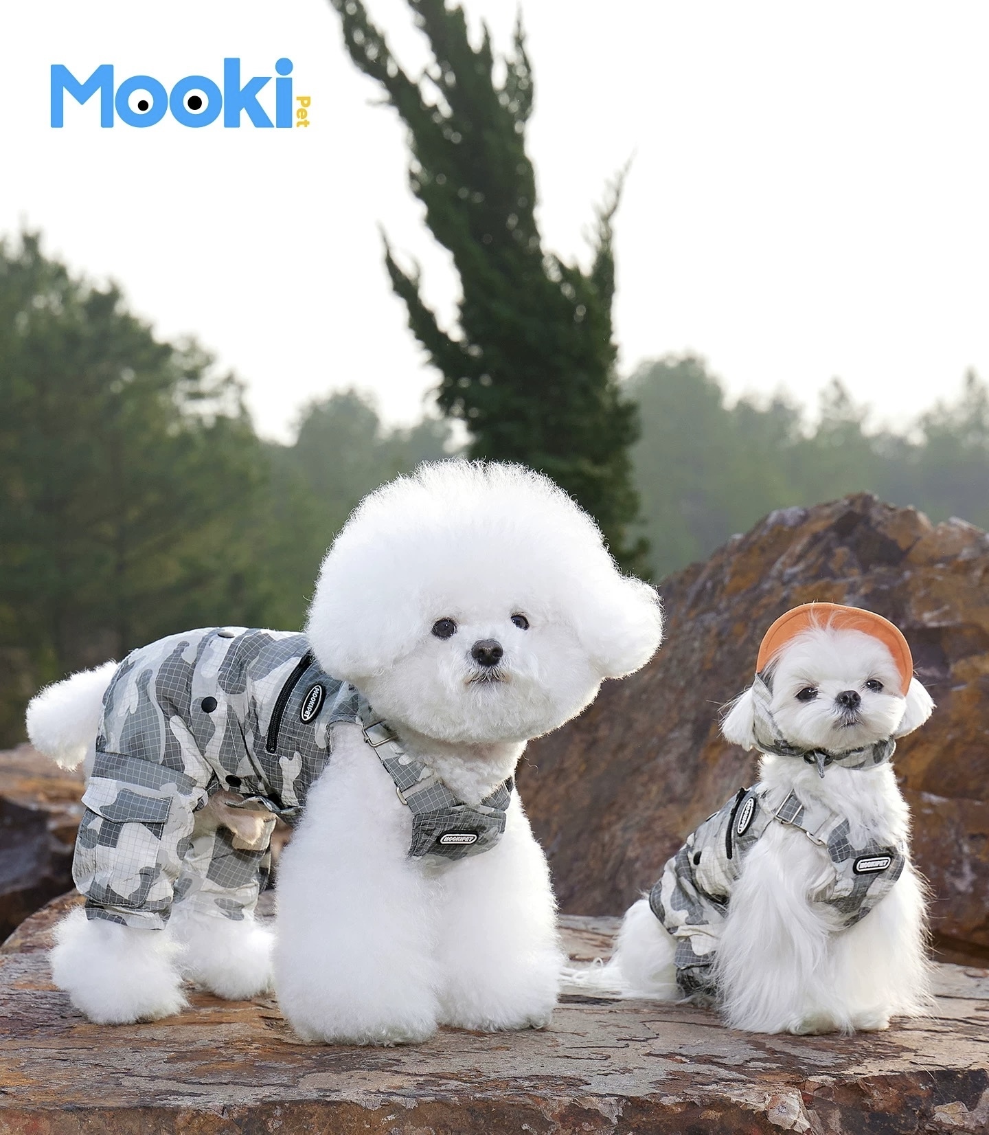 MOOKIPET轻透迷彩可拆卸两脚裤