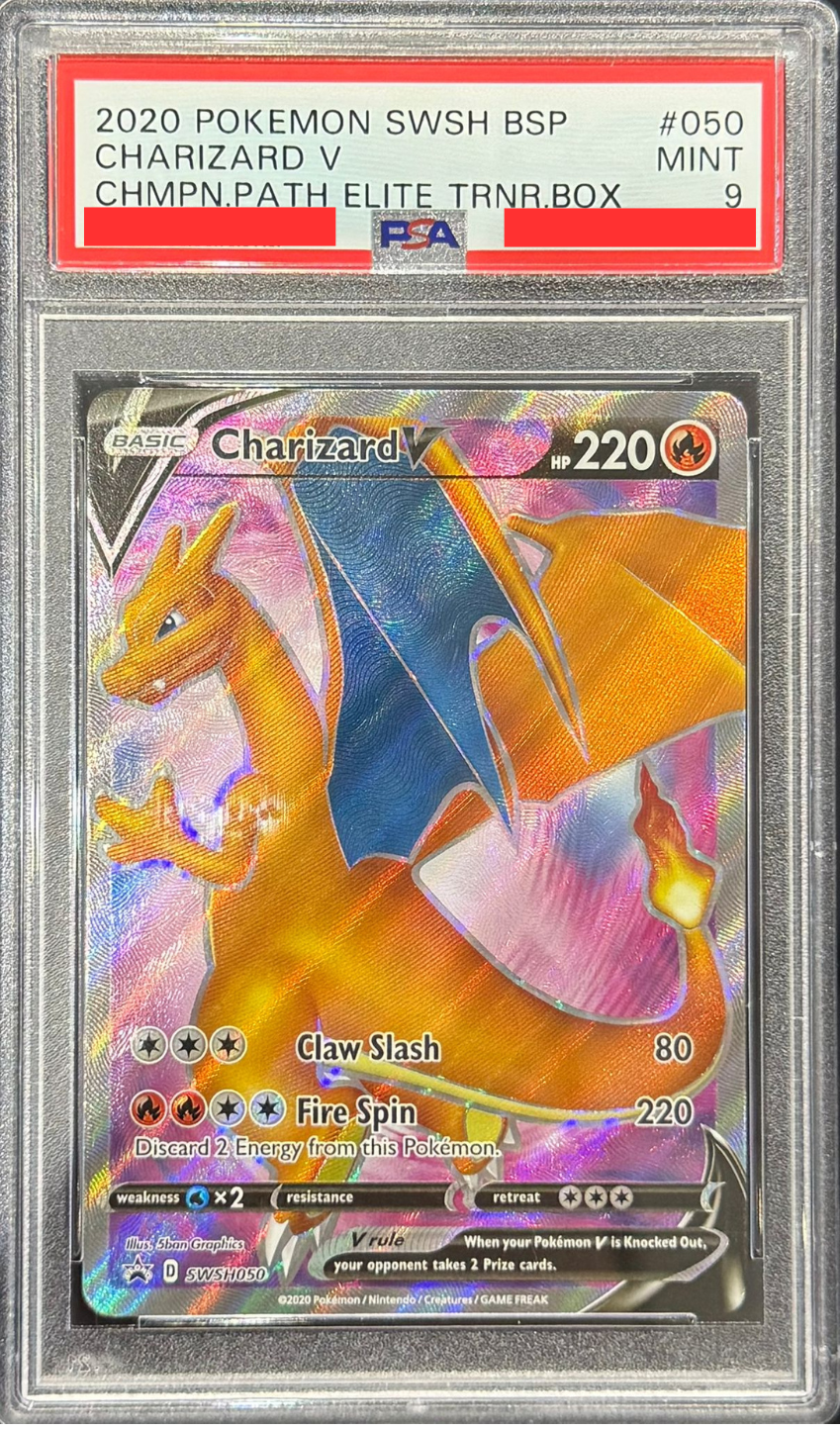 [PSA9] Black Star Promo - SWSH050 CHARIZARD V (噴火龍V)