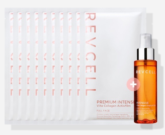 (7291) REVECELL Vita Collagen Full Face Film + Vita Collagen Ampoule Mist/SET