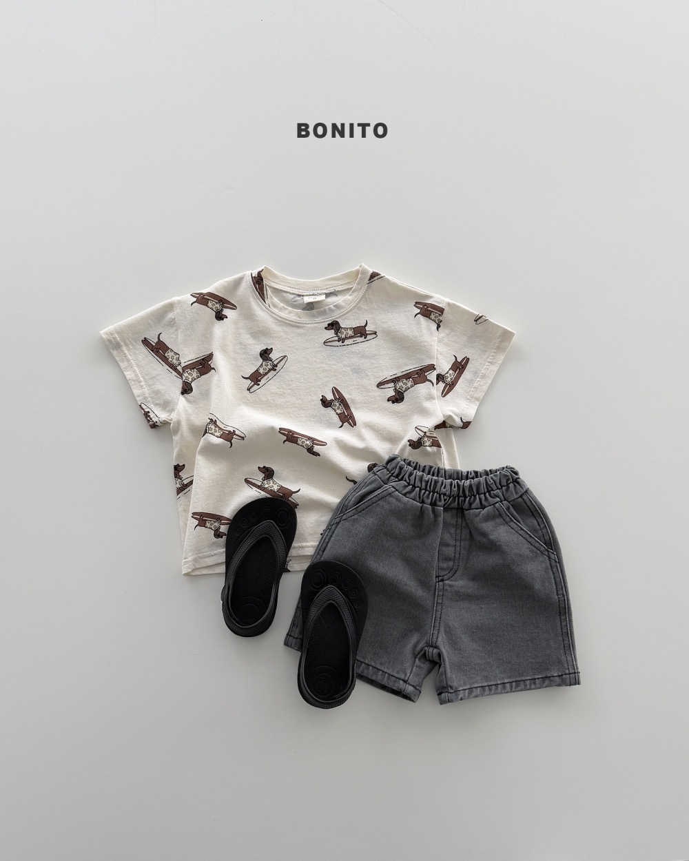 Bonito 衝浪狗狗 tee / 2色