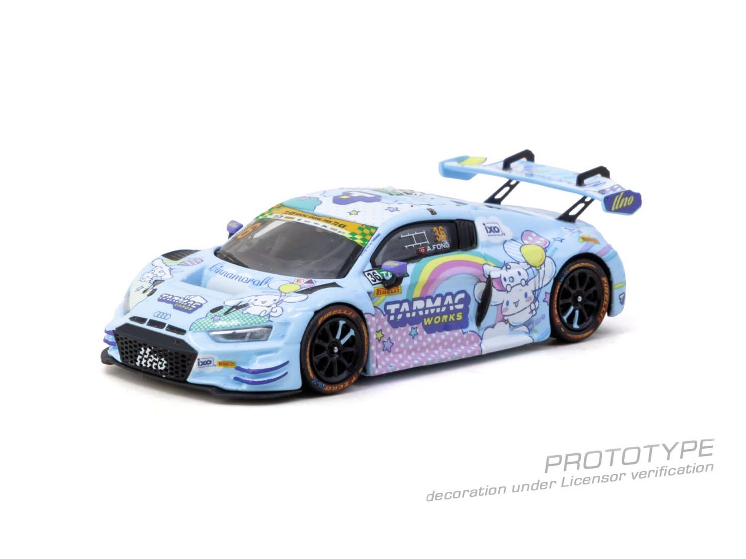 預訂:1/64 TARMAC Audi R8 LMS GT3 evo II Macau GT Cup - FIA GT World Cup 2025 Uno Racing Adderly Fong (T64-043-25MGP36)