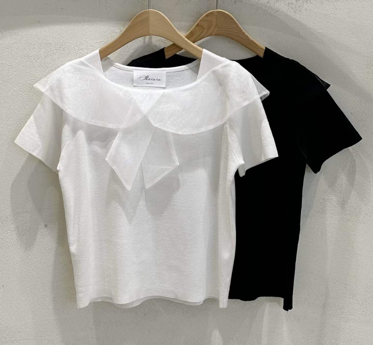 SU6141 拼接雪紡紗軟綿Tee