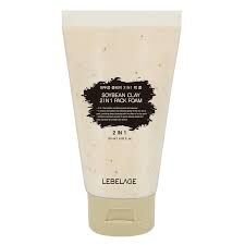 (7299) LEBELAGE SOYBEAN CLAY 2IN1 PACK FOAM 120ML