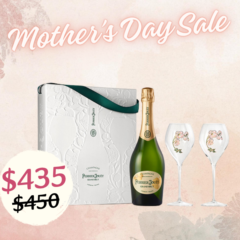 (母親節優惠) Perrier Jouet 巴黎之花 特級亁型香檳 連香檳杯X2 禮盒 [3113889000294]