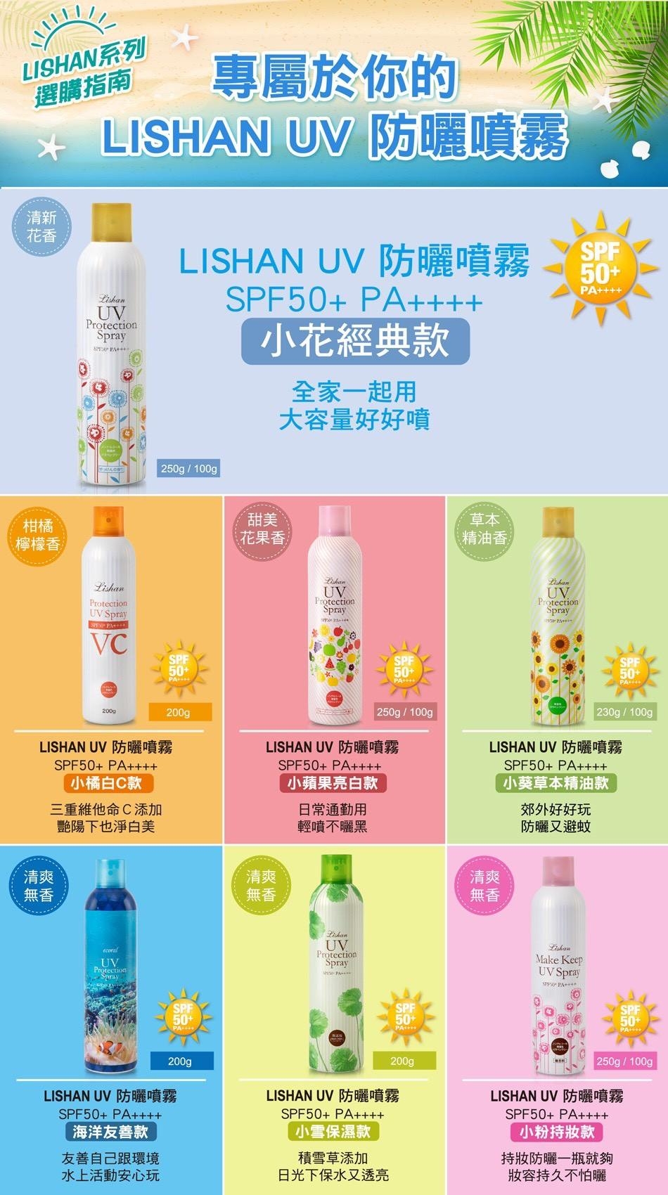最低破盤價 夏日防曬-LISHAN防曬噴霧