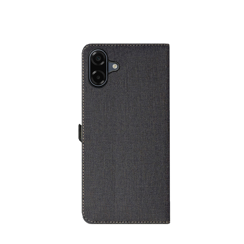 Mobi Mate Samsung A07  專用側掀站立皮套-黑