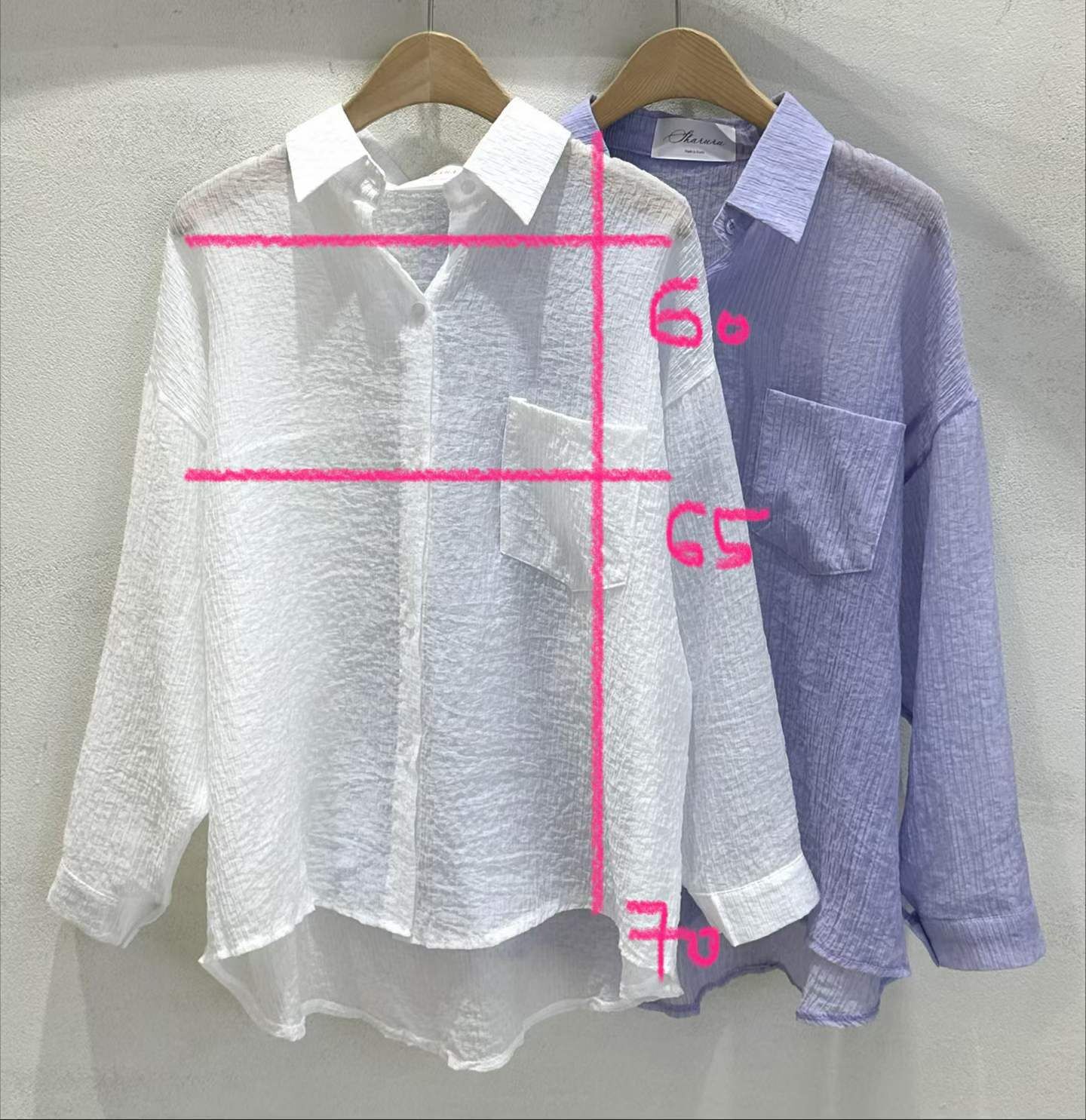 SU6112 泡泡棉排扣單口袋襯衫