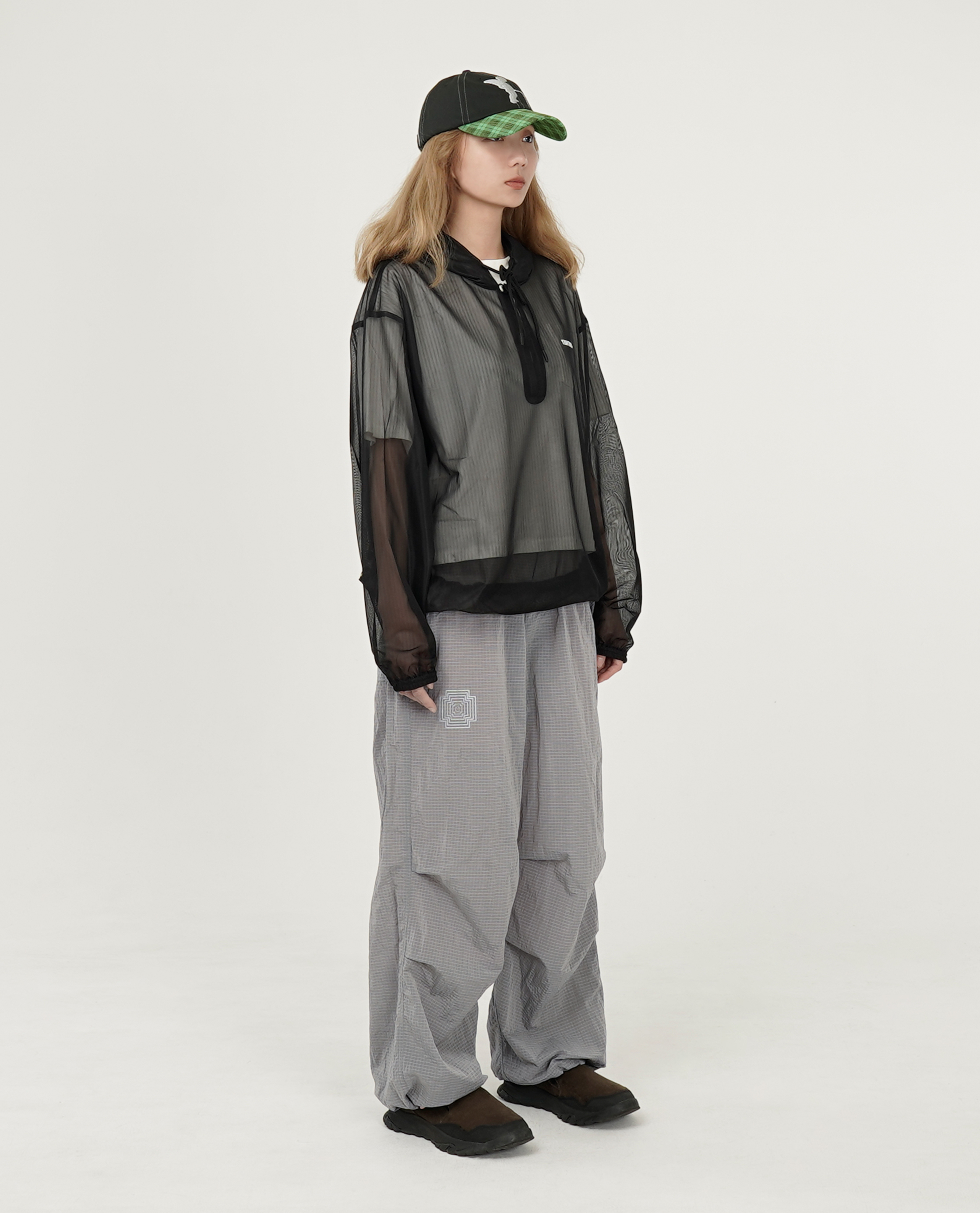 TIGHTBOOTH LABEL LOGO SHEER PARKA - 26SS