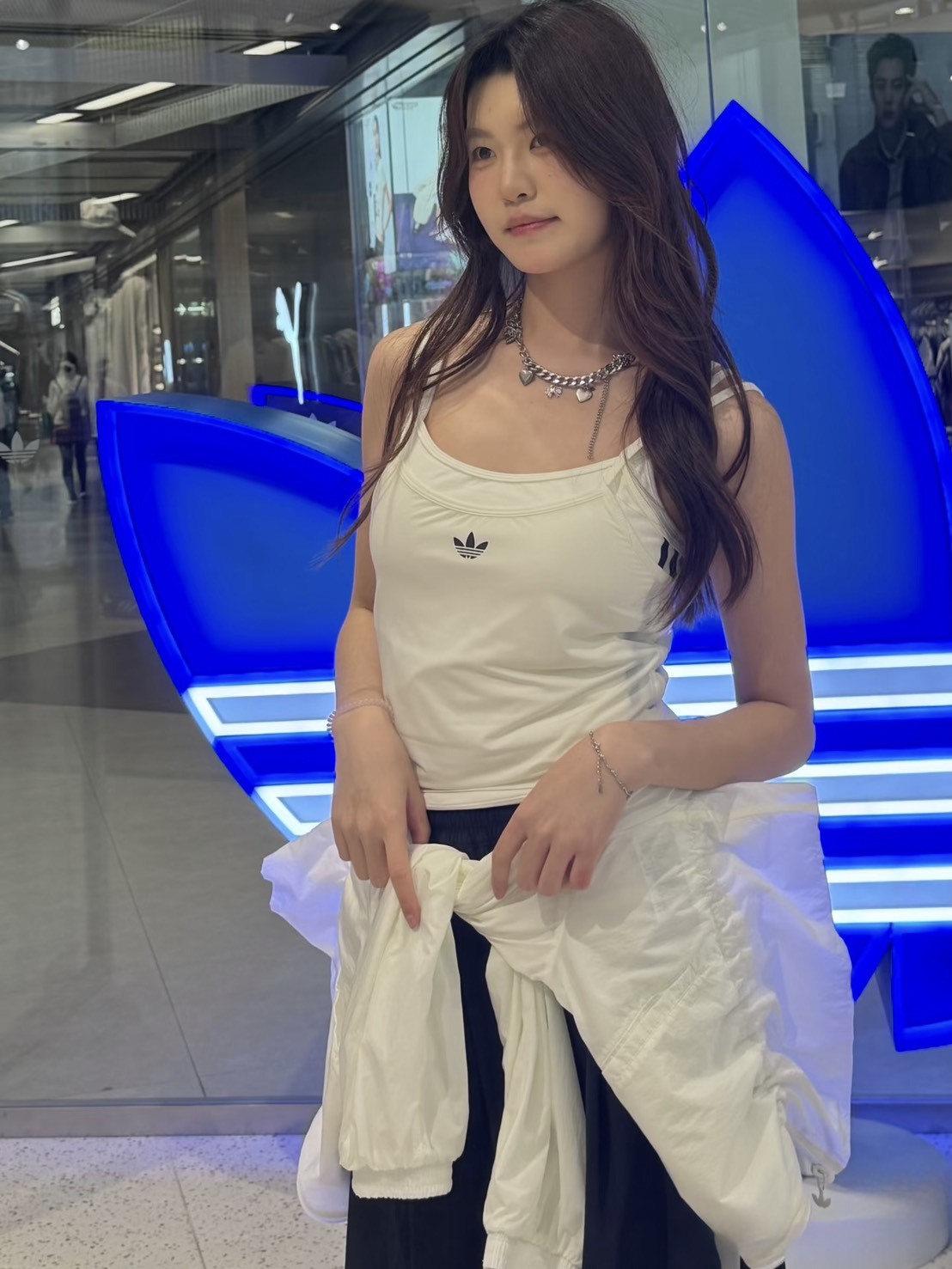 （預購）ADIDAS LAYERED TANK  疉穿 假兩件 抽繩 背心