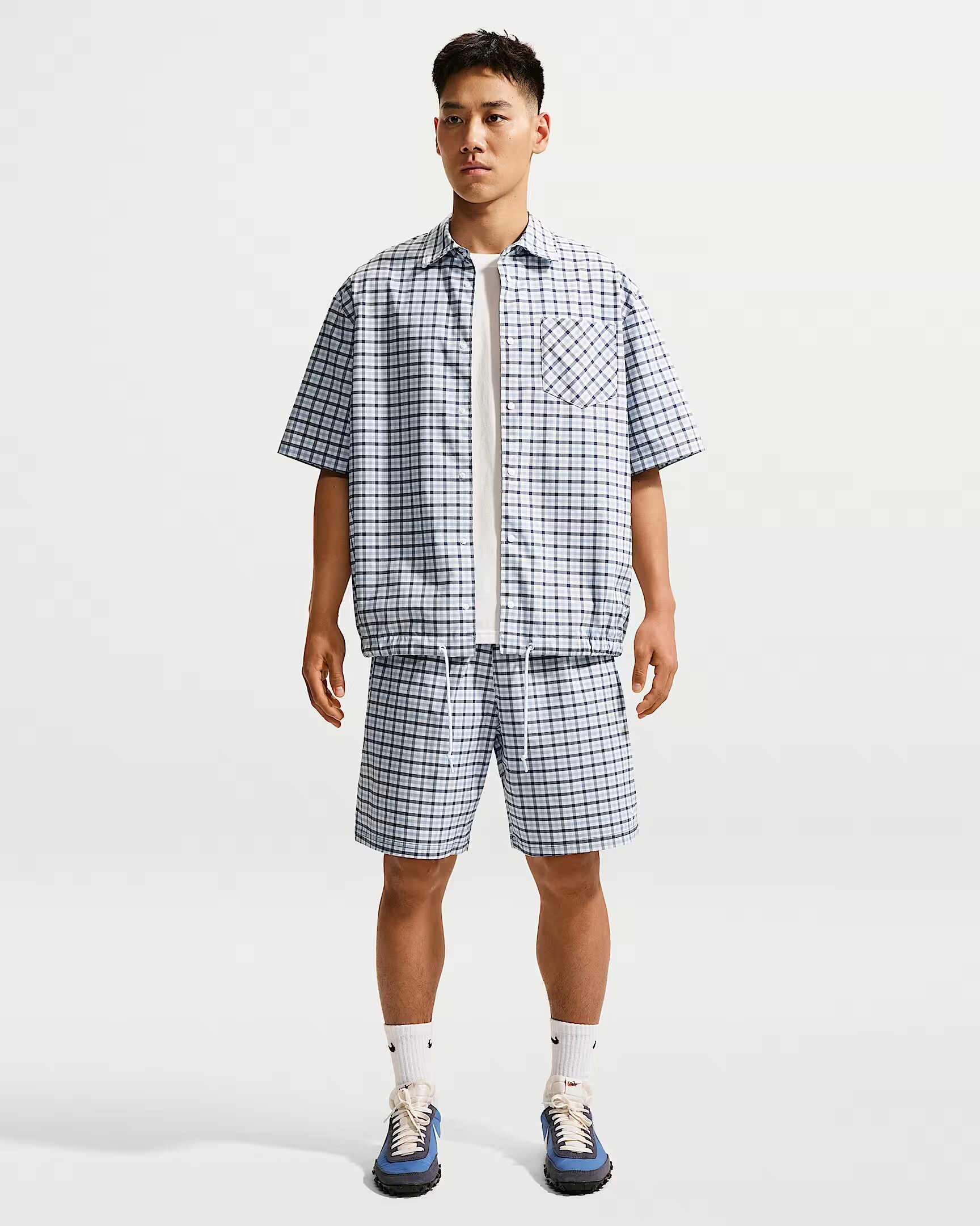 【官網限定】Nike Sportswear 格紋短褲 IR7583-468 IV
