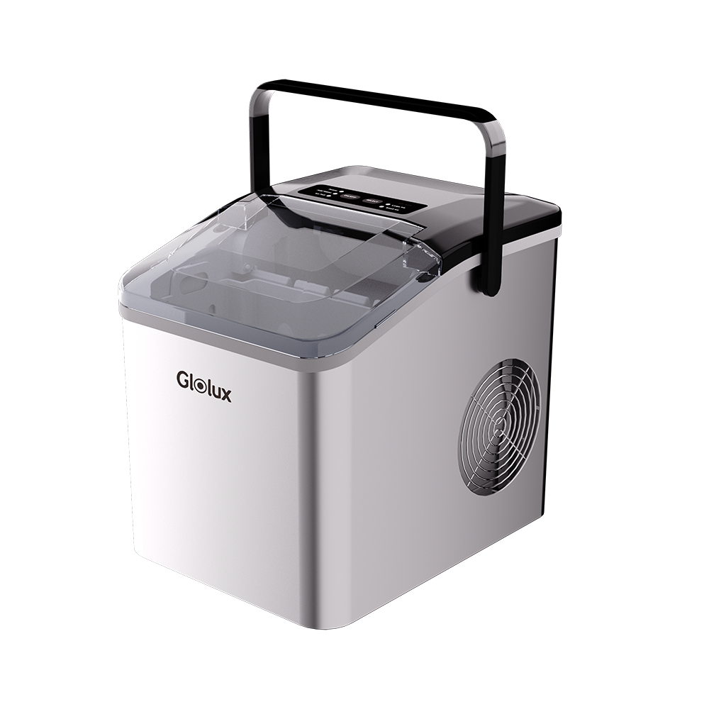 Glolux Automatic Clear Ice Stainless Steel Ice Maker（IMC-9ICX）