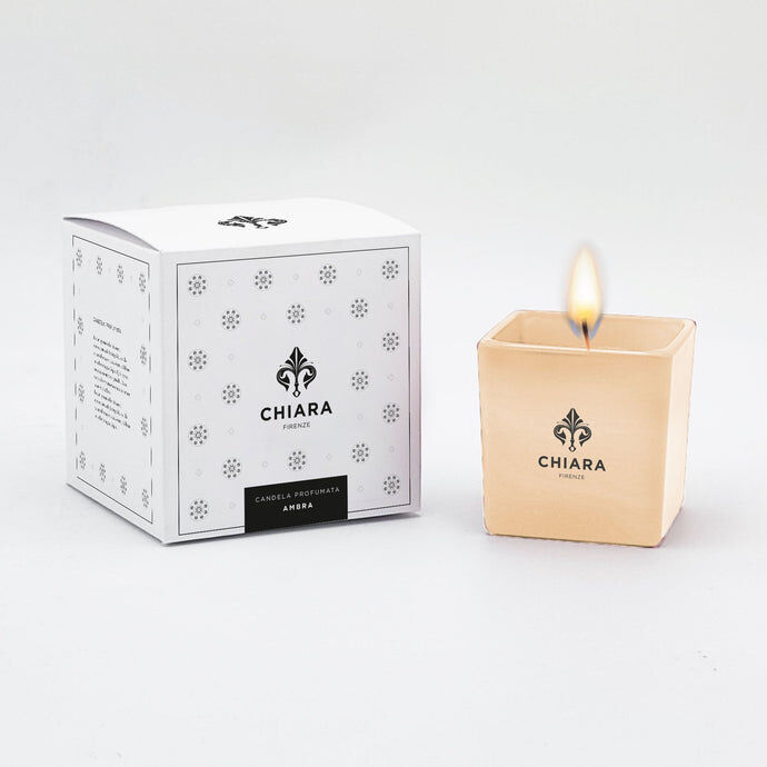 1CF0430-016 [CHIARA FIRENZE] 琥珀蠟燭 80克 #CANDAMB80 (EU)