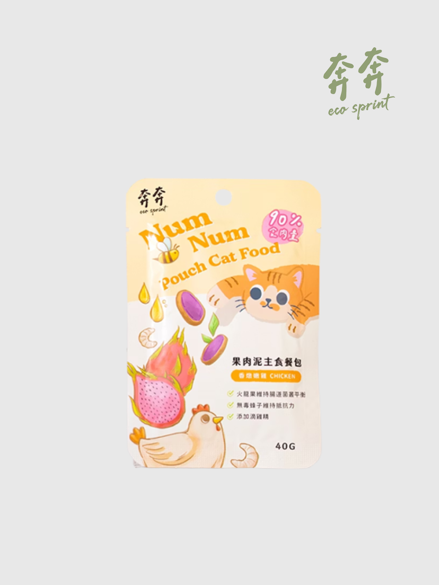 【奔奔】果肉泥貓咪主食餐包｜香燉嫩雞