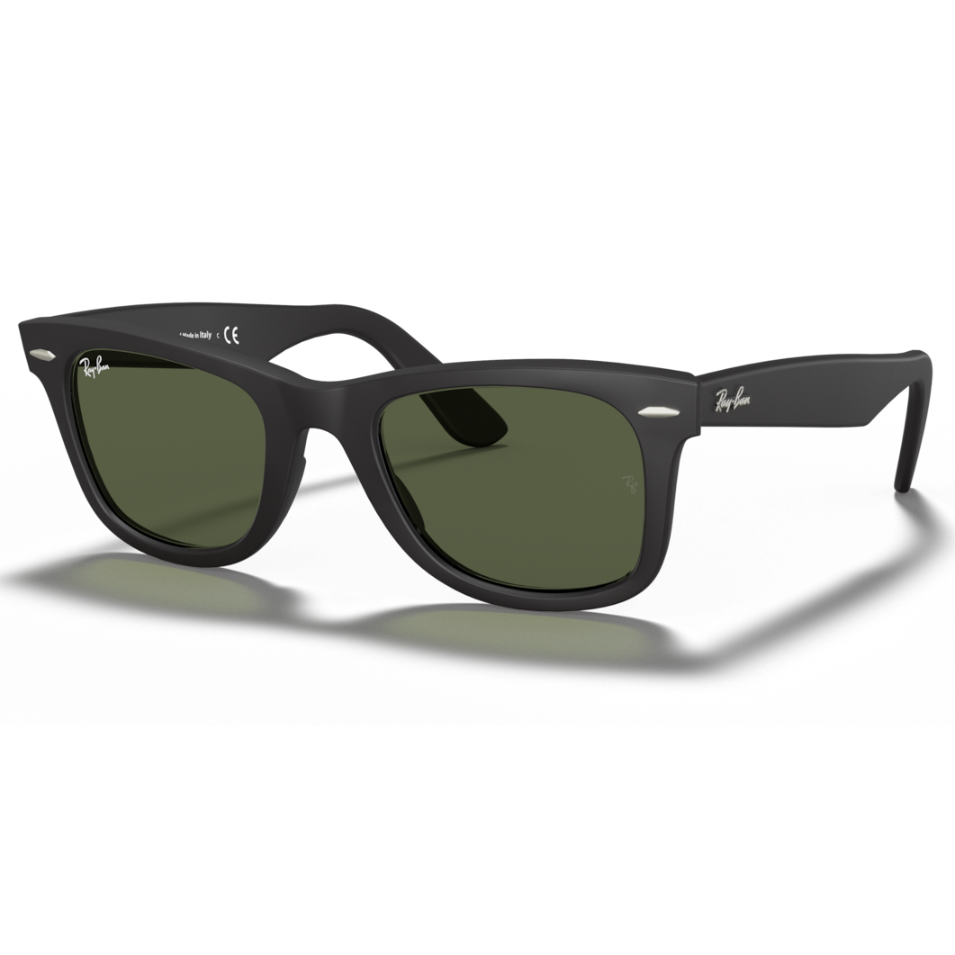 【RayBan】RB2140F 901S-52mm 太陽眼鏡 經典wayfarer♣(霧黑色|G-15綠色)