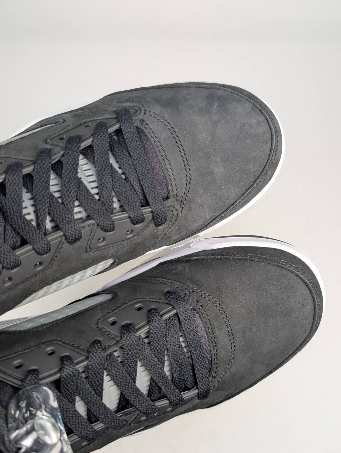 微瑕疵-左腳鞋面褪色、鞋底泛黃 CT4838-011/11 Air Jordan 5 '' Oreo '' 黑白 Oreo 2021 男款