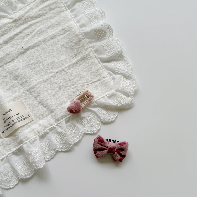 花朵粉色系胎毛夾