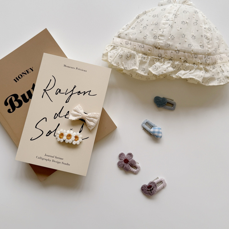 可愛小花胎毛夾