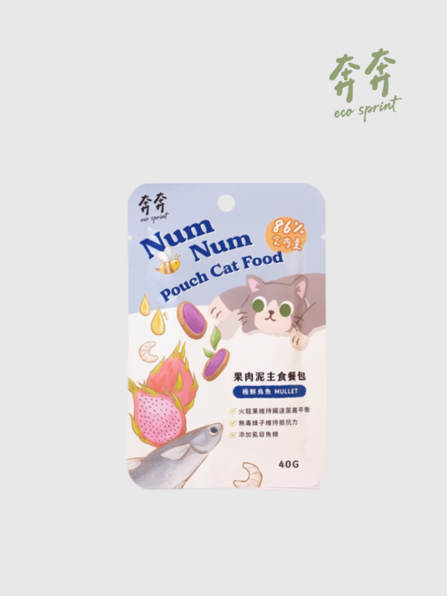 【奔奔】果肉泥貓咪主食餐包｜極鮮烏魚