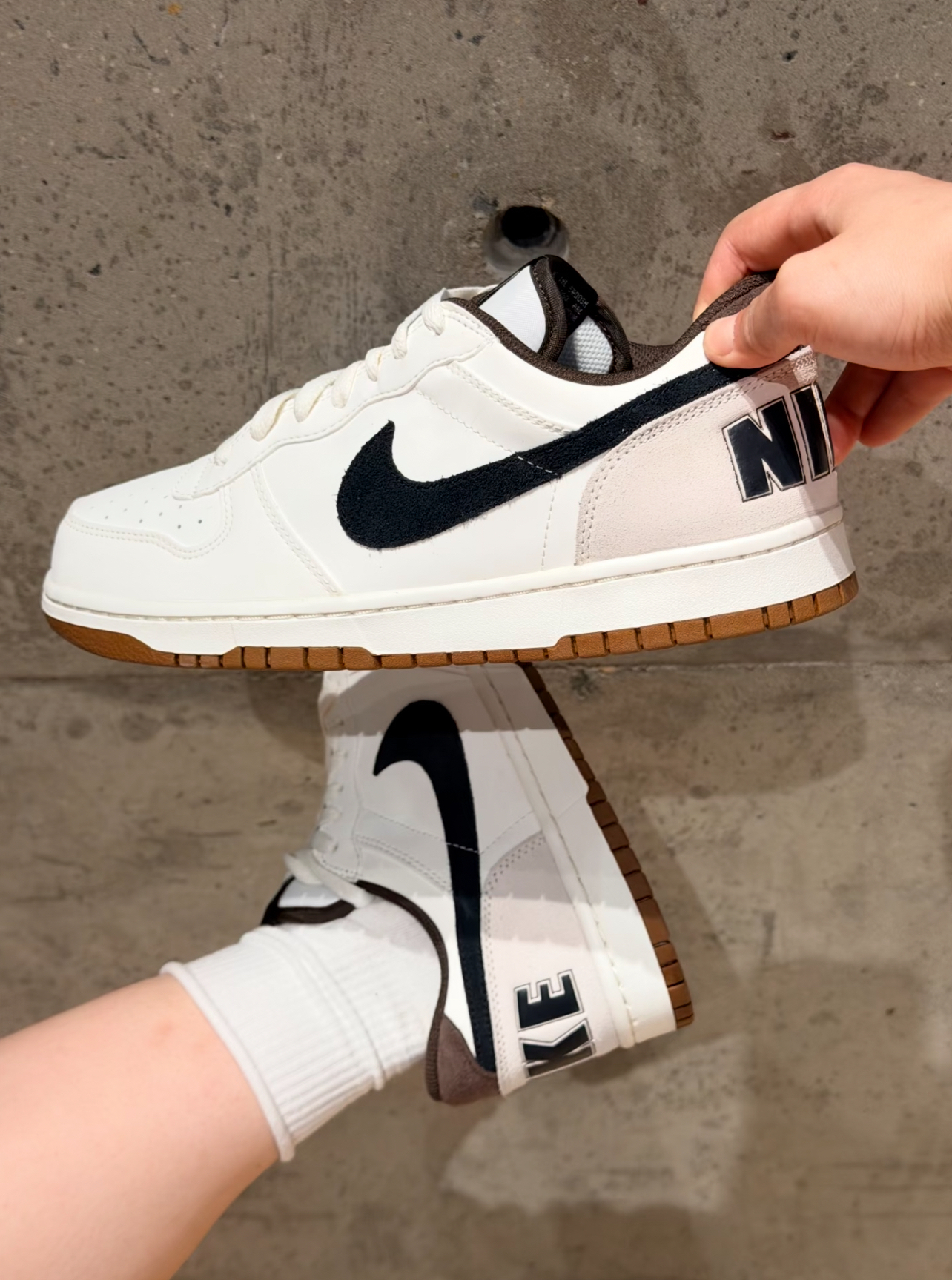 代購-Nike Big Lux  米焦糖底 板鞋 854166-101