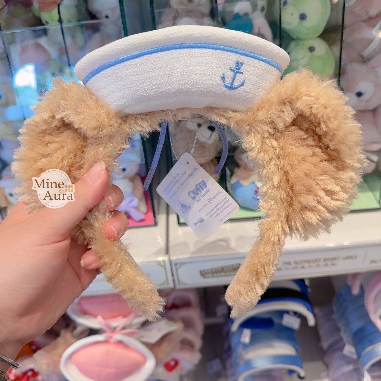 2026 春日啟航 達菲 Duffy 立體耳朵 水手帽 造型 髮圈 髮箍 -香港迪士尼樂園