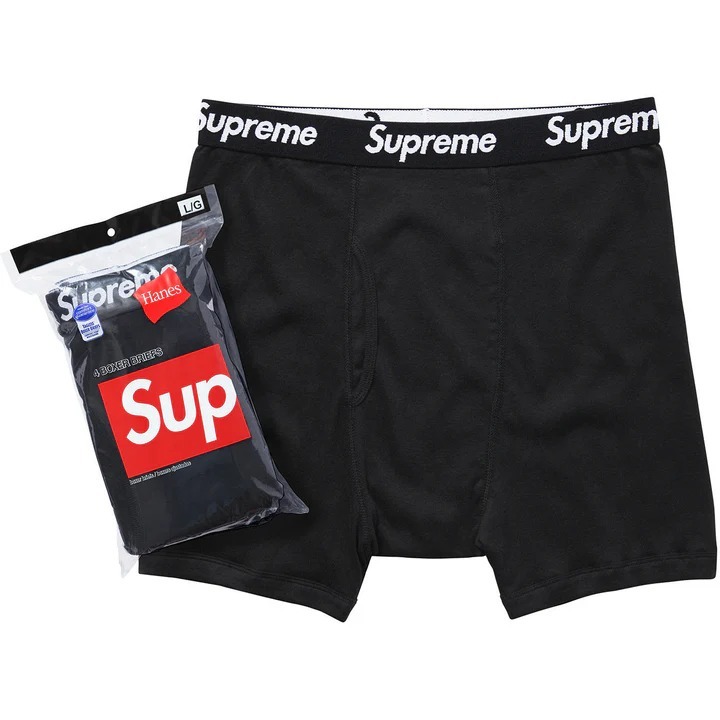 Supreme®/Hanes® Boxer Briefs (4 Pack) 底褲 兩色