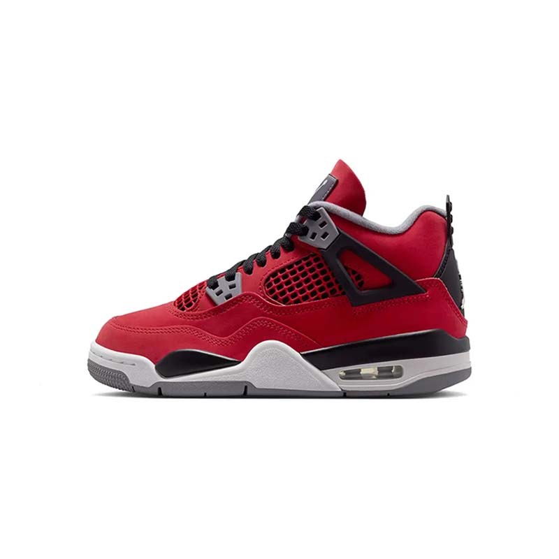 Air Jordan 4 Retro "Toro Bravo" GS 2026 紅牛復刻 芝加哥 麂皮 黑紅色 大童 女鞋 FQ8213-600 [台灣現貨]