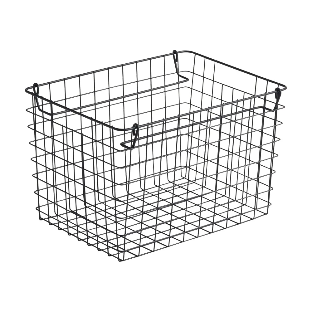 Brooklyn Series鋼製洗衣收納籃2入組 黑色